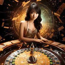 VIP Roulette live-dealer table with professional croupier and multi-camera studio setup